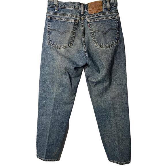 Levis 550 Jeans Mens 31" TAG 32x30 Blue Medium Wash Straight Vintage Made USA - Picture 2 of 15